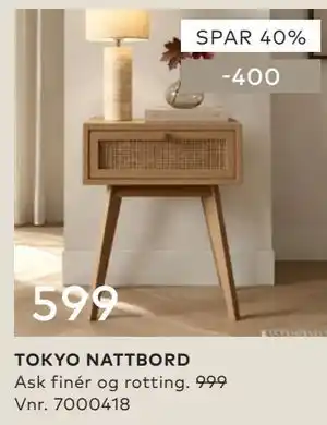 Skeidar TOKYO NATTBORD tilbud