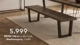 Skeidar BENK tilbud