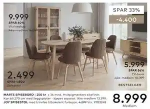 Skeidar MARTE SPISEBORD tilbud