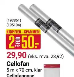 Europris Cellofan tilbud