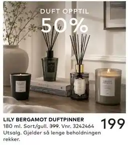 Skeidar LILY BERGAMOT DUFTPINNER tilbud