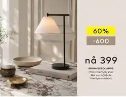 Skeidar MIKHA BORDLAMPE tilbud