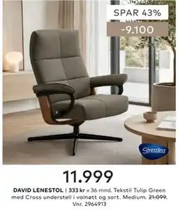 Skeidar DAVID LENESTOL tilbud