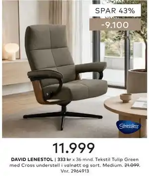 Skeidar DAVID LENESTOL tilbud