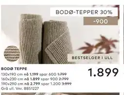 Skeidar BODØ TEPPE tilbud