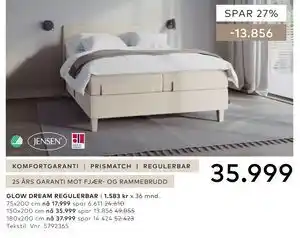 Skeidar GLOW DREAM REGULERBAR tilbud