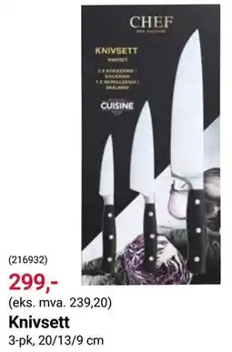 Europris Knivsett tilbud