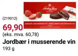 Europris Jordbær i musserende vin tilbud