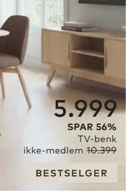 Skeidar TV-benk, Medlemspris tilbud