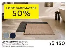 Skeidar LOOP BADEMATTE tilbud
