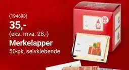 Europris Merkelapper tilbud