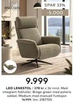 Skeidar LEO LENESTOL tilbud