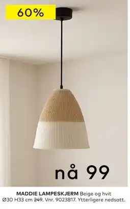 Skeidar MADDIE LAMPESKJERM tilbud