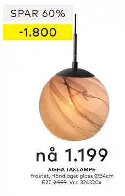 Skeidar AISHA TAKLAMPE tilbud
