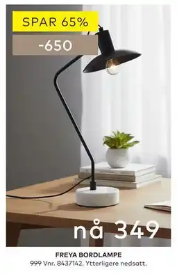 Skeidar FREYA BORDLAMPE tilbud