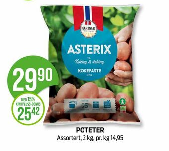 Kiwi Poteter tilbud