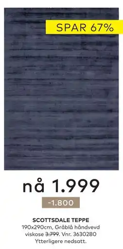 Skeidar SCOTTSDALE TEPPE tilbud
