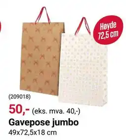 Europris Gavepose jumbo tilbud