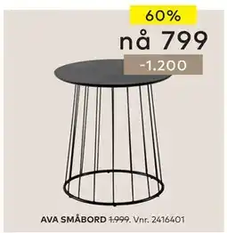 Skeidar AVA SMÅBORD tilbud