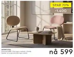 Skeidar ASTRID STOL tilbud