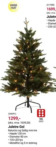Europris Juletre Gol tilbud