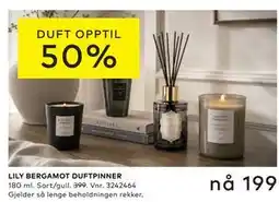 Skeidar LILY BERGAMOT DUFTPINNER tilbud