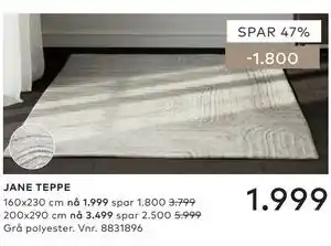 Skeidar JANE TEPPE tilbud