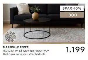 Skeidar MARSEILLE TEPPE tilbud