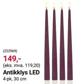 Europris Antikklys LED tilbud