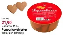 Europris Pepperkakehjerter tilbud