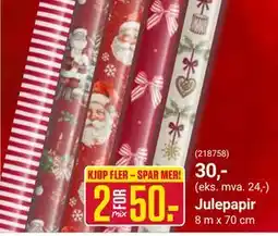 Europris Julepapir tilbud