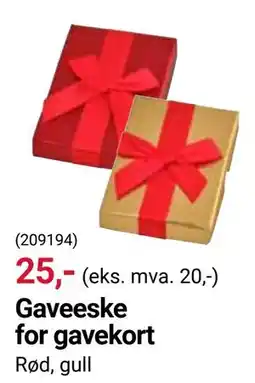 Europris Gaveeske for gavekort tilbud