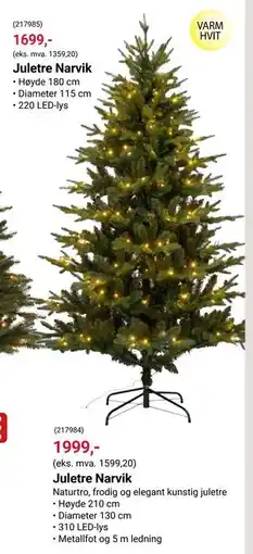 Europris Juletre Narvik tilbud