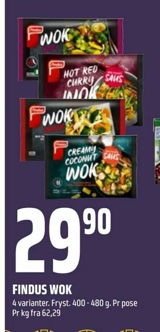 Coop Obs Findus wok tilbud