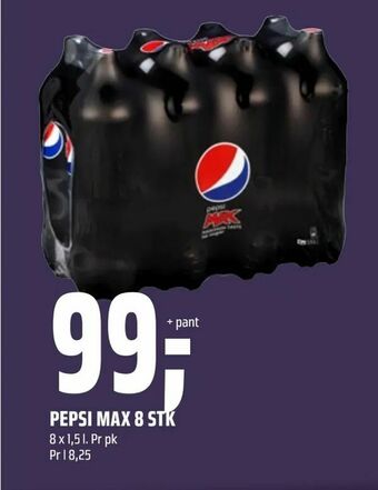 Coop Obs Pepsi max 8 stk tilbud