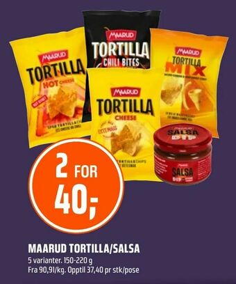 Coop Obs Maarud tortilla/salsa tilbud