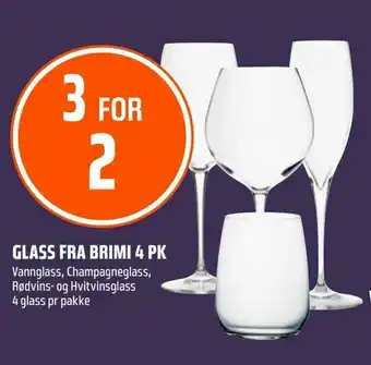 Coop Obs Glass fra brimi 4 pk tilbud