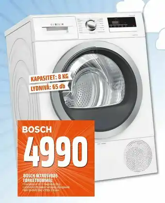 Coop Obs Bosch wtr85vb8s tørketrommel tilbud