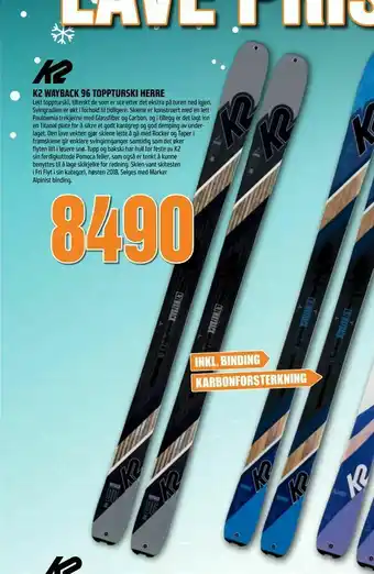 Coop Obs K2 wayback 96 toppturski herre tilbud