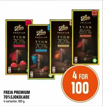Coop Obs Freia premium 70%sjokolade tilbud