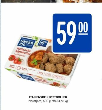 Rema 1000 Italienske kjøttboller tilbud