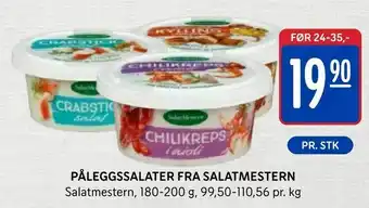 Rema 1000 Påleggssalater fra salatmestern tilbud