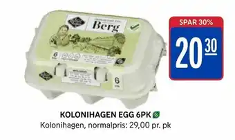 Rema 1000 Kolonihagen egg 6pk tilbud