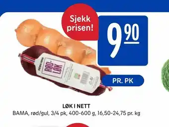 Rema 1000 Løk i nett tilbud