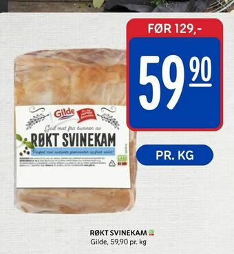 Rema 1000 Røkt svinekam tilbud