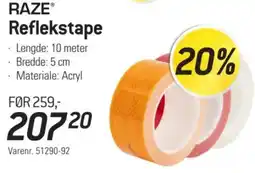 Thansen Raze Reflekstape tilbud