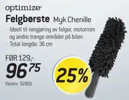Thansen Optimize Felgbørste Myk Chenille tilbud