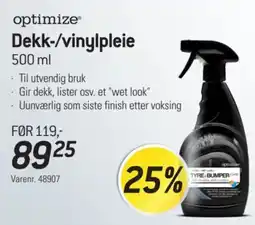 Thansen Optimize dekk-/vinylpleie tilbud