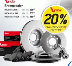 Thansen Vector bremsedeler tilbud