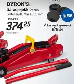 Thansen Byron's garasjejekk tilbud